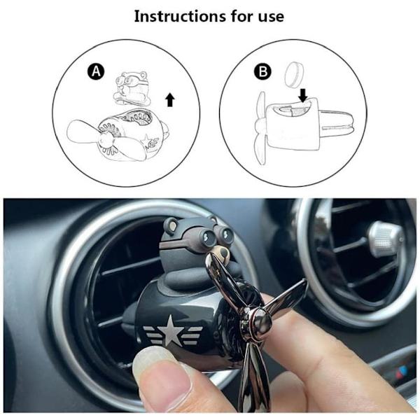 Söpöjä autonraikastimia - Personoitu auton tuoksudiffuusori, Uudelleenkäytettävä luova potkuriaromaterapia koriste auton sisustukseen
