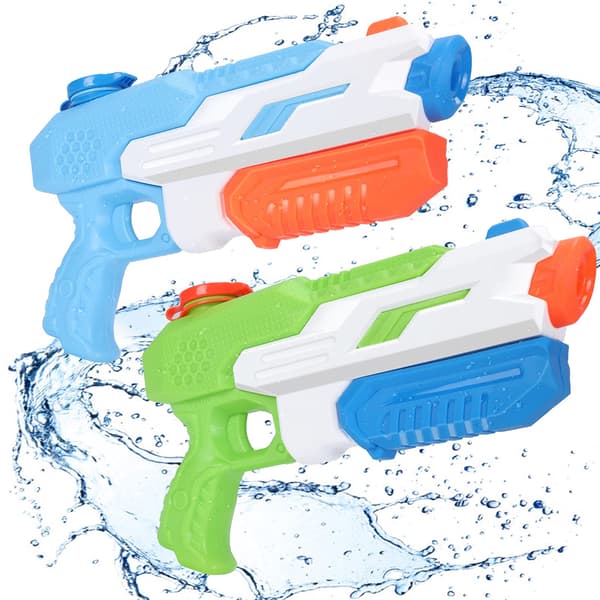 Vattenpistoler för barn, 2 st 650 ml Super Water Gun, 11 m lång räckvidd