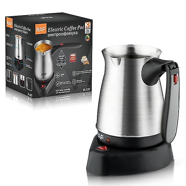 RAF Europeisk standard gränsöverskridande turkisk kaffekanna med handtag i rostfritt stål elektrisk kaffebryggare vattenkokare 500 ml R127