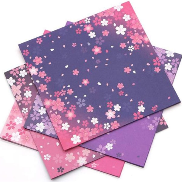 120 ark Pink Smukt Origami Papir Firkantet Mønster 15 * 15 cm