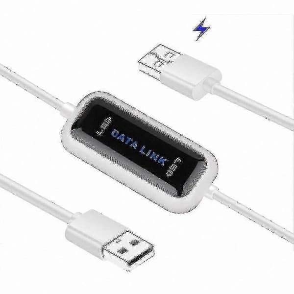 USB-kabel för PC till PC-filöverföring och datasynkronisering med enkel kopieringsfunktion