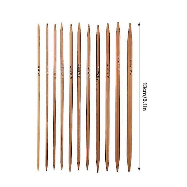Set med 11 kolspetsade stickor i kolfiber