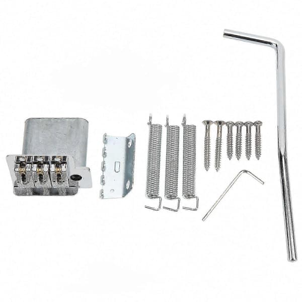 2024 3-strängad justerbar gitarr Tremolo Bridge System Metallmonteringssats för Humidor-gitarr