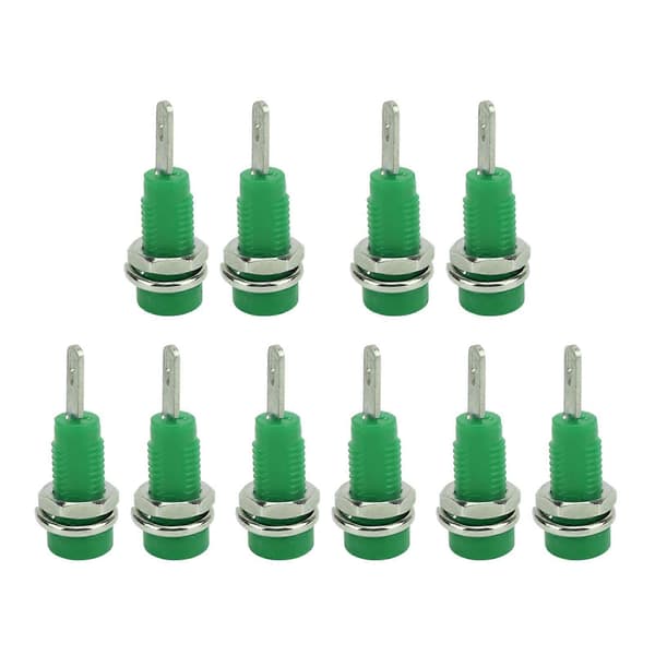 2mm Bananplugg Panelkontakt Utvidet Post Pluggadapter for Elektronisk Instrument (10 stk)
