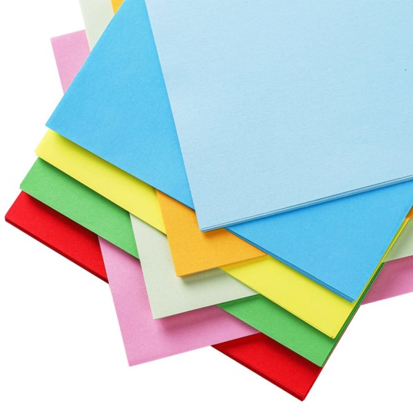 100 ark färgade 15*15 paket handgjort papper för DIY-konst