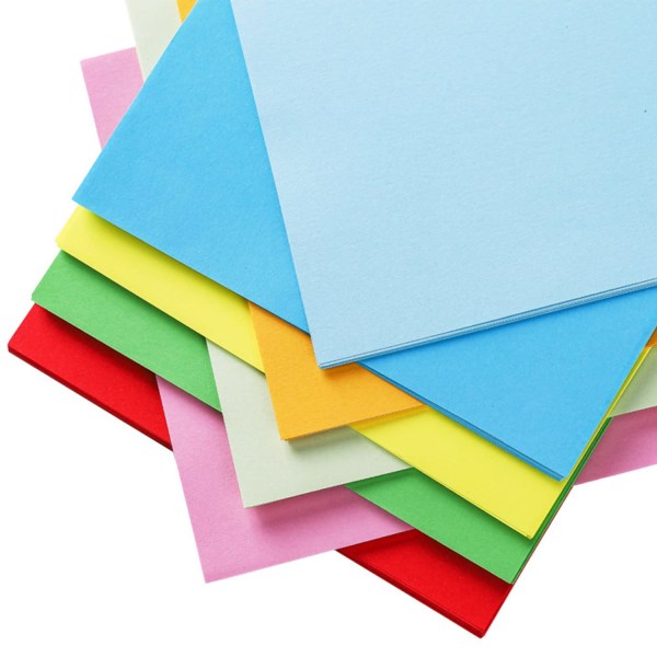 100 ark färgat 15*15-pack handgjort papper för DIY-konst