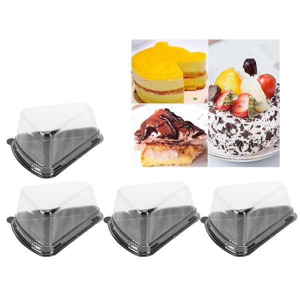 Triangulär kaklåda i plast för konditori bageri dessert 100 st
