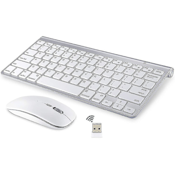 Trådlöst tangentbord och mus med mute-funktion 2.4g tangentbord och mus set för Apple Macbook trådlöst tangentbord och mus set