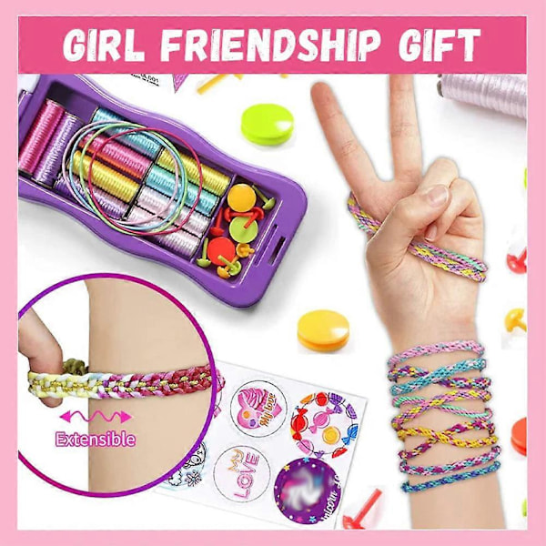 DIY Handflätset för Barn Förälder-barn Interaktion Leksak för Kvinnor Flickor purple