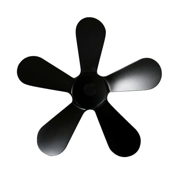 5 Blade til Varme Drevet Brændeovnsventilator Træ Log Brænder Pejs Venlig Ventilator