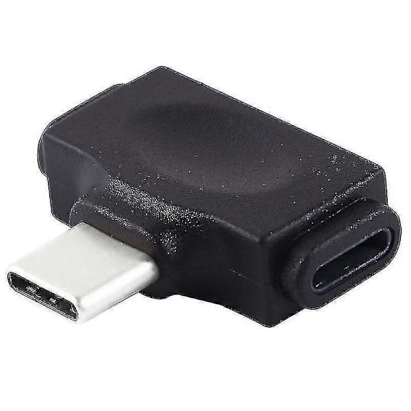 8-pinners hunn + Micro USB hunn til USB-C / Type-C hann multifunksjonsadapter (svart)