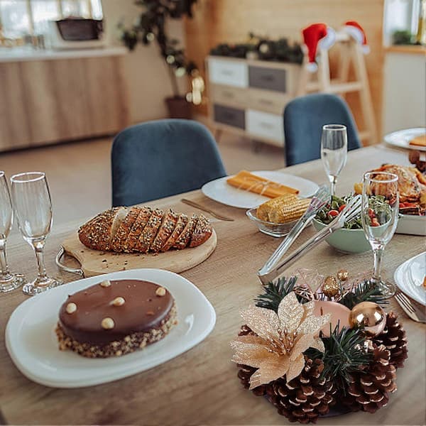 Lysestaker Juledekorasjoner Bordpynt