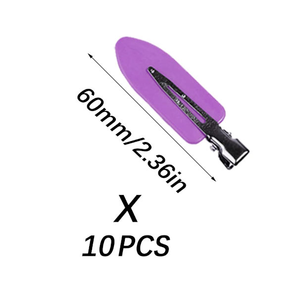 Saumattomat hiuspidikkeet, 10 kpl hiuspinni kiharaklipsejä, hiuspidikkeet, hiusneulat, luo muodikkaan kampauksen, violetti purple