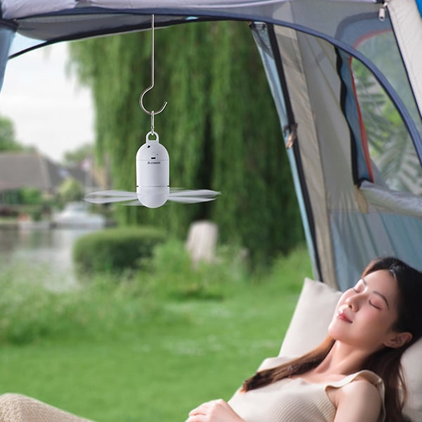 Bærbar campingventilator Mini 4000mah teltventilator til loftsventilator