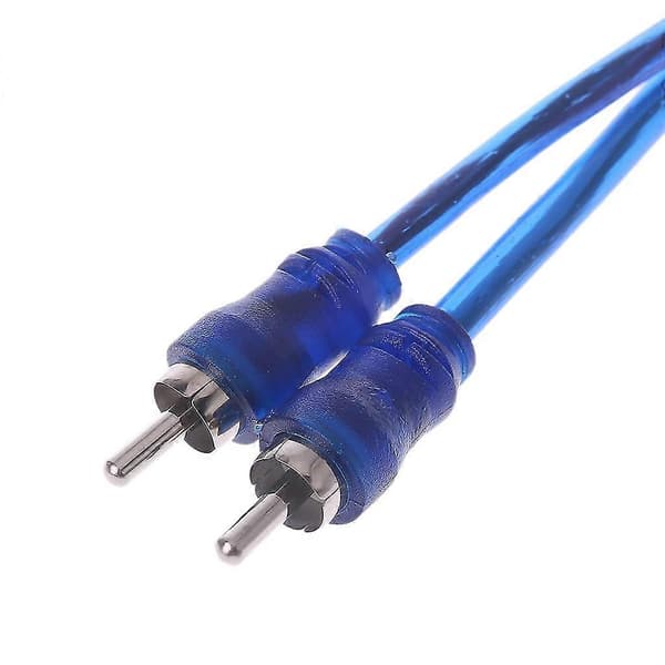 1 Hun Rca 2 Han Splitter Stik Stereo Lydsignal Adapter Kabelledning
