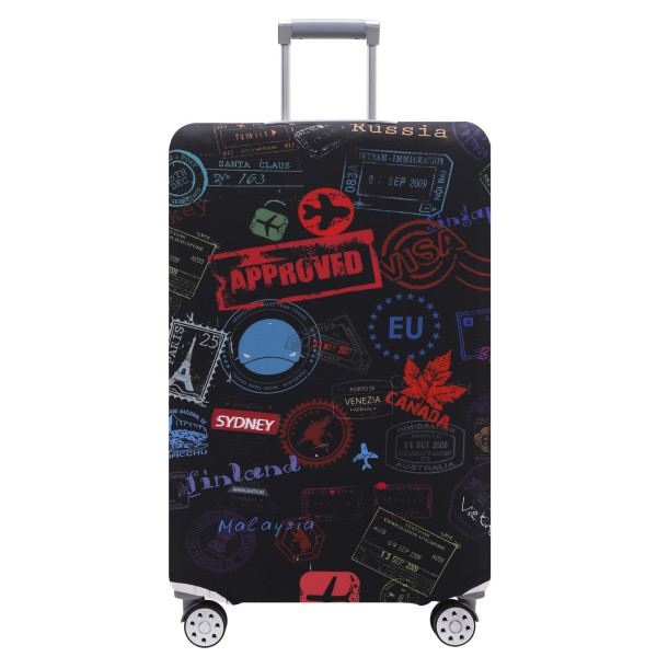 Bagasjetrekk Vaskbart kofferttrekk Anti-ripe koffertbeskytter Passer til 25-28 tommer bagasje