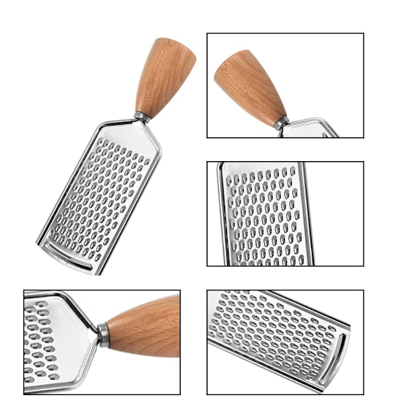 Ost Rivjern Rustfrit Stål Holdbar Citron Zester Rivjern med Håndtag Køkken Gadgets til Chokolade Ost Grøntsager Frugt