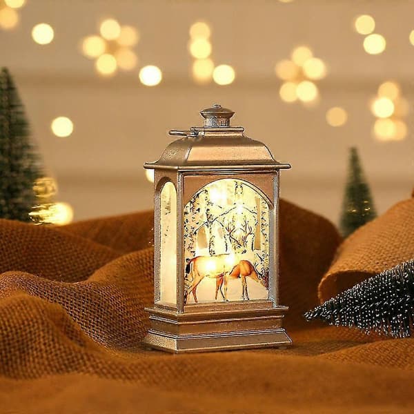 Julelykt med glitter, jul til hjemmedekorasjon silver