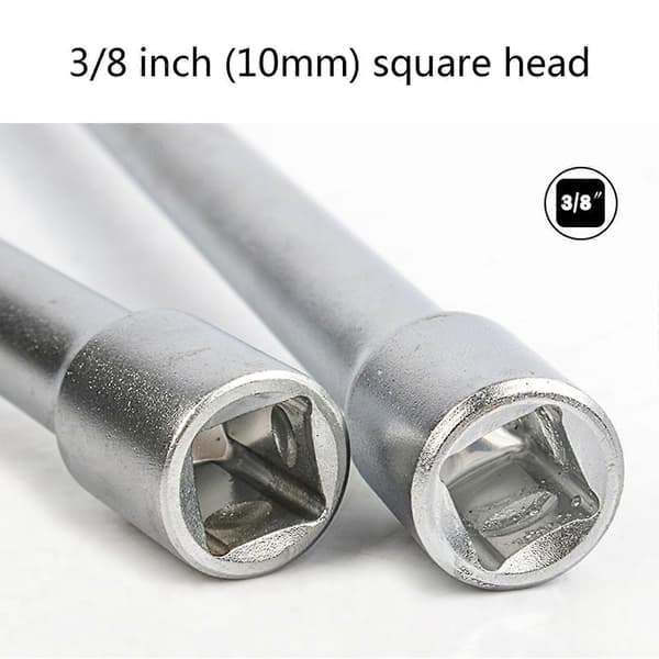 Svingbart magnetisk tennpluggnøkkelsett 3/8\" Drive Super Long Socket Set Cr-V stål