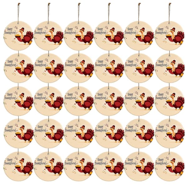 5 st Ornament Höst Thanksgiving Kalkon Trä Bröllopsfest Dekor Ny HarmonyHub1306 B