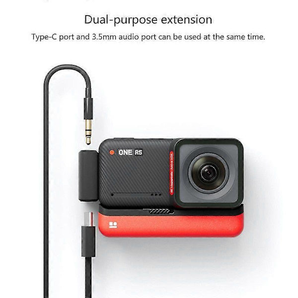 Til 360 ONE RS Mikrofonomformer Horisontal Version Action Kamera Tilbehør
