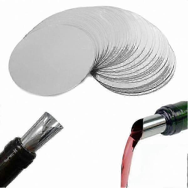 300-pack 3\" Silver Vinkorkar med Droppfri Design för Smidig Hällning