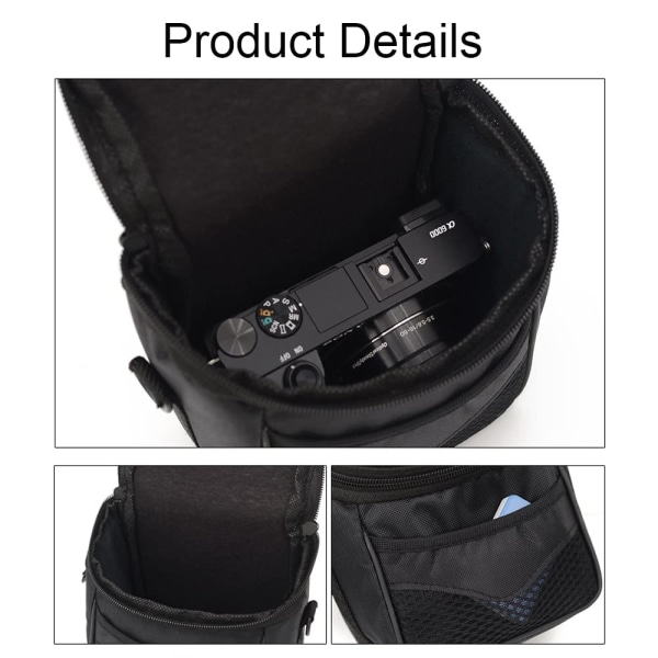 Oppbevaringsveske for mikro digitalkamera Reiseveske Enkel skulder kameraveske Kameraveske for Canon Nikon Sony SLR DSLR Små mikrokameraer