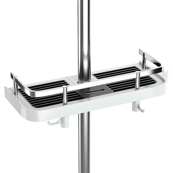 Shower Shelf Without Drilling Adjustable Shower Shelf For The Shower Rod Bathroom Storage With Shower Holder Shelf