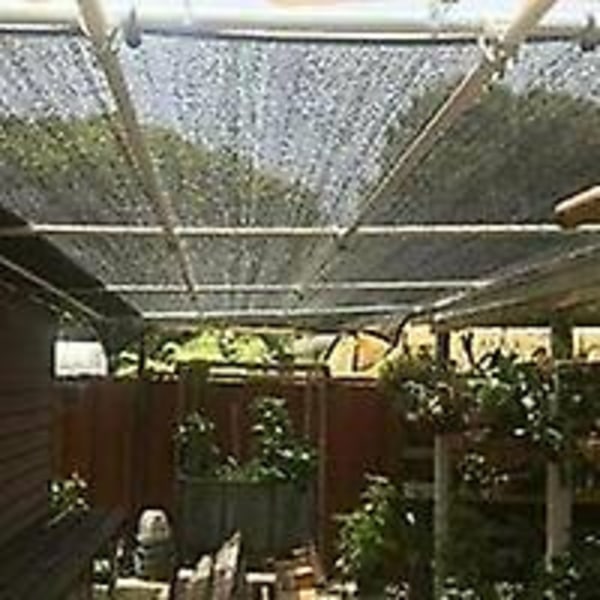 Skyggenett 8 Pins Skyggelegging 80% Forsterker Tykkere Skyggeseil, Vindtett Netting for Drivhus med Øyer (3x4m)