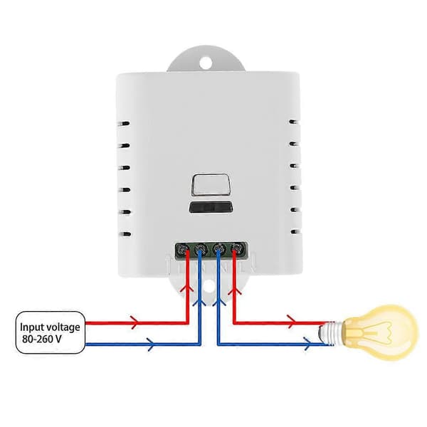 Ac85v-250v Enkel Bryter Trådløs Mottaker Kontroller Med Panelkontroll