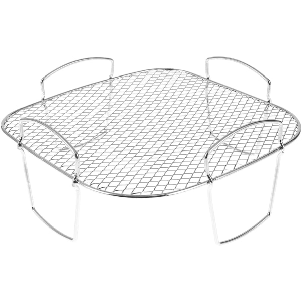 Airfryer-stativ, grillstativ, rustfrit stål, dehydratorstativ, multifunktionelt tilbehør til airfryer, robust firkantet stativ