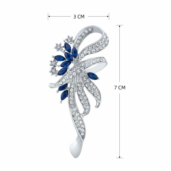 Krystal Fancy Vintage Style Brosche Pin til Kvinder