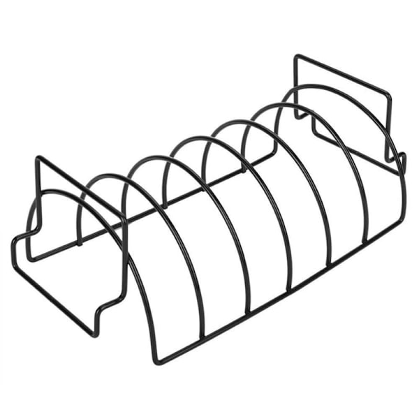 Ribbeholder, Non-Stick Grill Rib Stativ, for Utendørs Grillverktøy