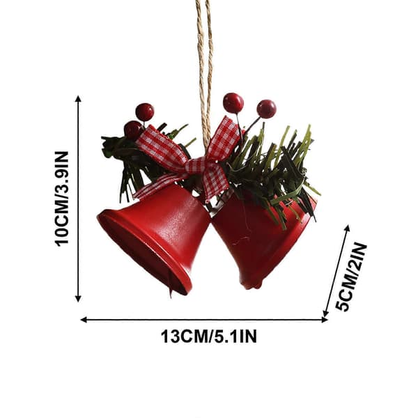Hiroekza Julepynt 2 stk. Juleanheng Metall Ornament Julepynt Anheng Salg