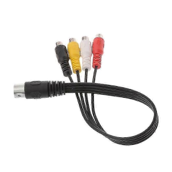 30CM 5-Pin Hann DIN til 4 RCA Hunn Audio Kabel Koblingsledning