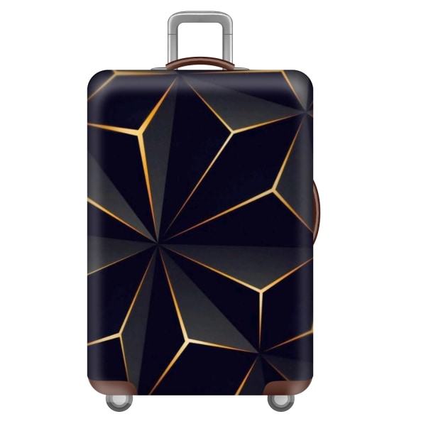 Koffertdeksel 22-24 tommers bagasjedeksel beskyttere, 3D-hologram vognkoffert Beskyttende trekk Vaskbart reisekoffertbeskytter (S)
