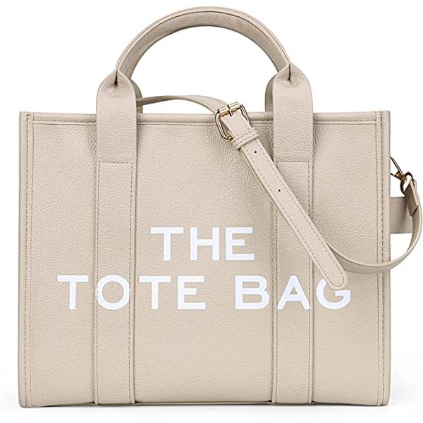 Dam Canvas Tote Väskor Casual Canvas Crossbody Väska (Beige)