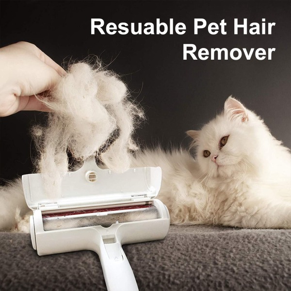 Husdjurshårborttagningsrulle, återanvändbar luddborste för hårborttagning för djur, lätt att självrengöra, med 2 st för tvätt, soffa, matta, sängkläder - grön