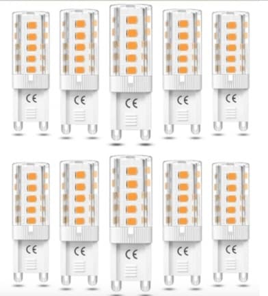 G9 LED-pærer 5W – Varmhvit – 10 stk