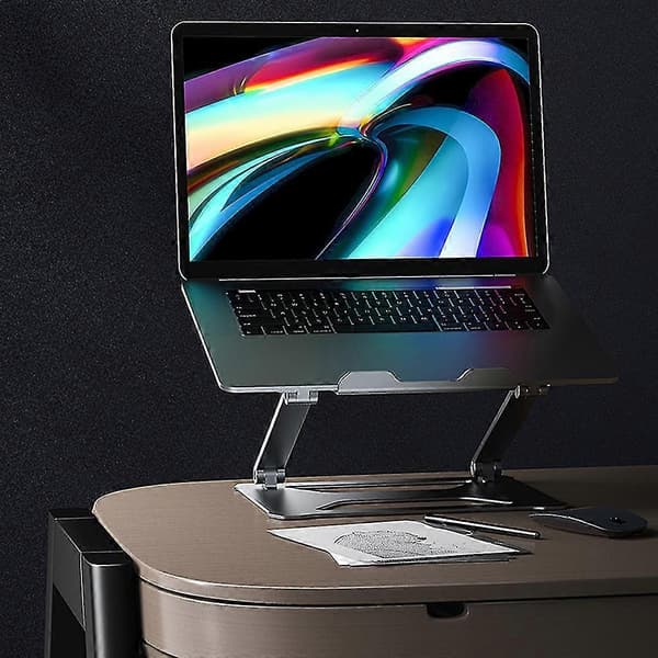 Aluminiums Skrivebord Tablet Stand Køling Skridsikker Notebook Holder Justerbar