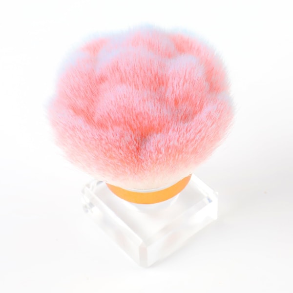 Støvbørste til akrylnegle, Pink Rose Blød børste Nail Art Støvpulverfjerner Makeup Børster Manicure Børste Oprydningsværktøj Neglekunstbørste