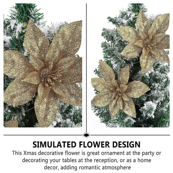 Juledekorasjon Julesimuleringsblomst for dekor 18 stk
