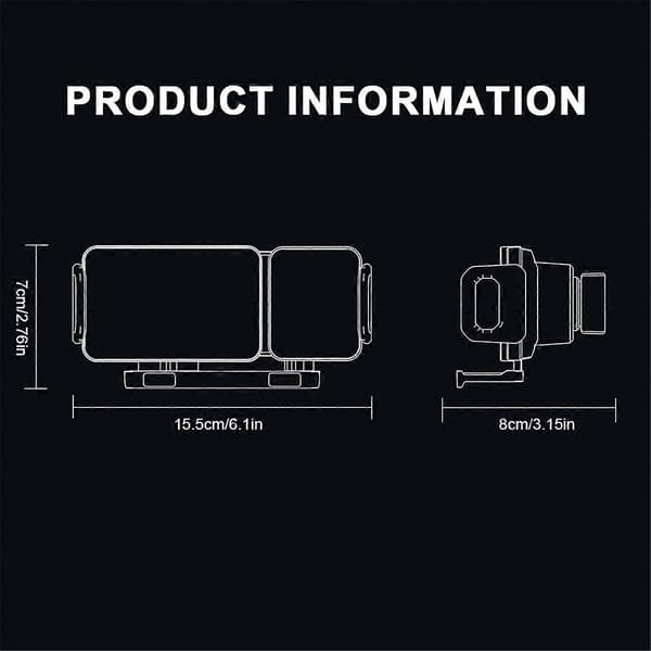 Trådløs biloplader 15W dobbelt spole bilventil telefonholder, B