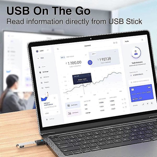 2st USB C till USB Adapter, USB Typ C till USB 3.0 Adapter för Pro Notebook och andra Typ C Enheter