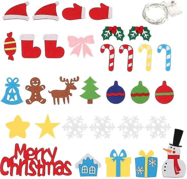 Julgran i filt, DIY Julgran DIY Julkit Hängande Replika För Barn Julklapp, 2158