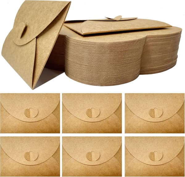 Presentkortskuvert, hjärtformade kuvert, söta DIY-kuvert