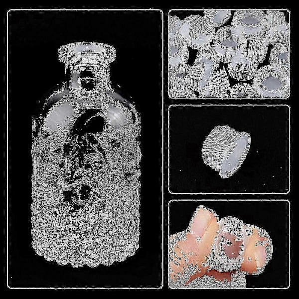 50-pack Plast Salt- och Pepparkar Ersättningspluggar