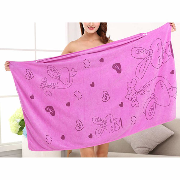 Badrock Badhandduk Wrap, Kvinnors Mjuka Bärbara Vattenabsorberande Badkjol för Bastu Spa Dusch