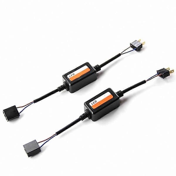 2-pack H7 LED lastmotståndsadapter för lösningar på belysningsfel i fordon, Canbus-kompatibel dekoder trådlös anslutning