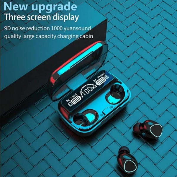 Langattomat kuulokkeet, langattomat nappikuulokkeet mikrofonilla Bluetooth-kosketusohjauksella, melunvaimennuskuulokkeet urheiluun ja työhön